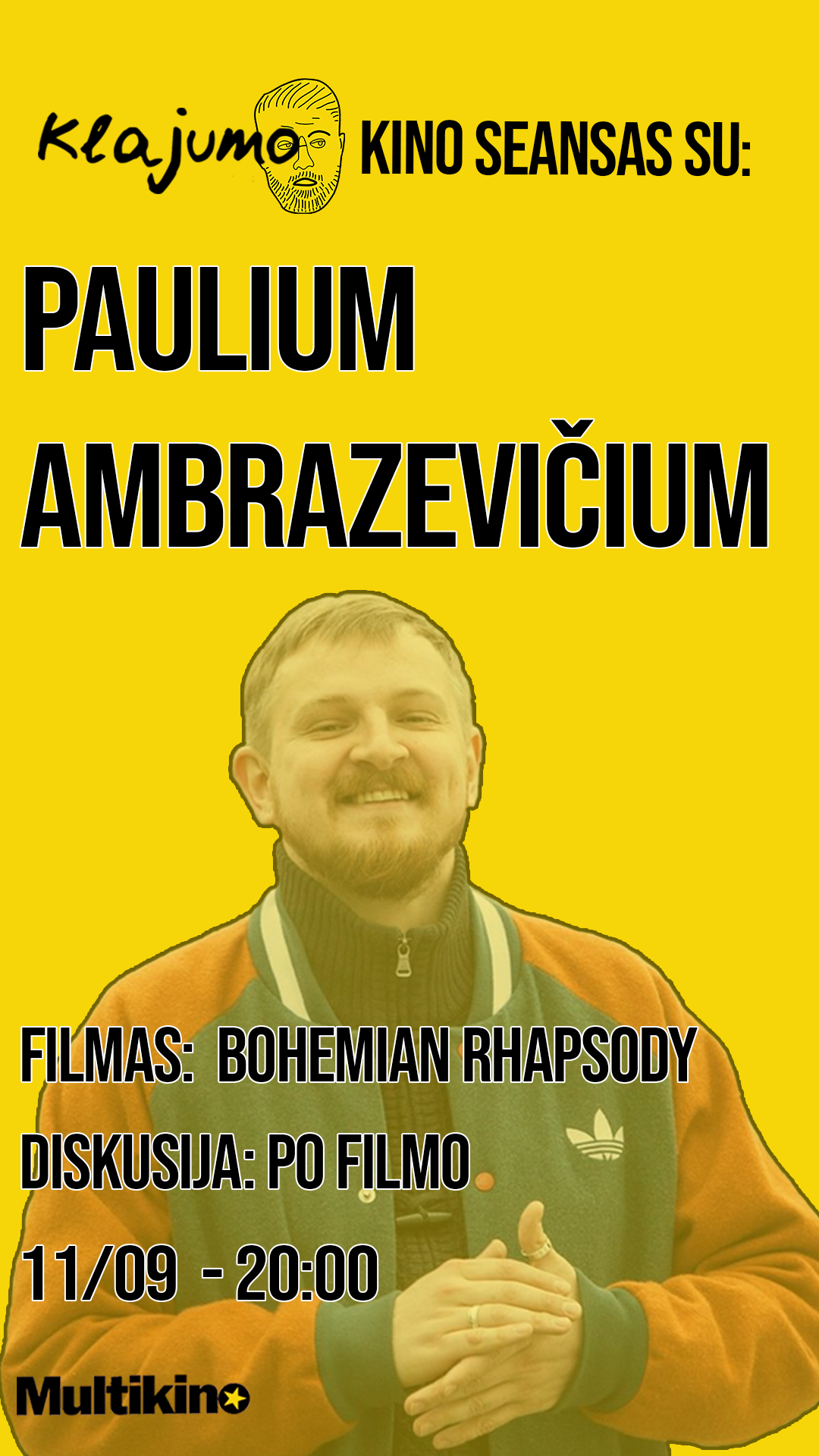 Klajumo kino seansas : Bohemiška Rapsodija (Bohemian Rhapsody)