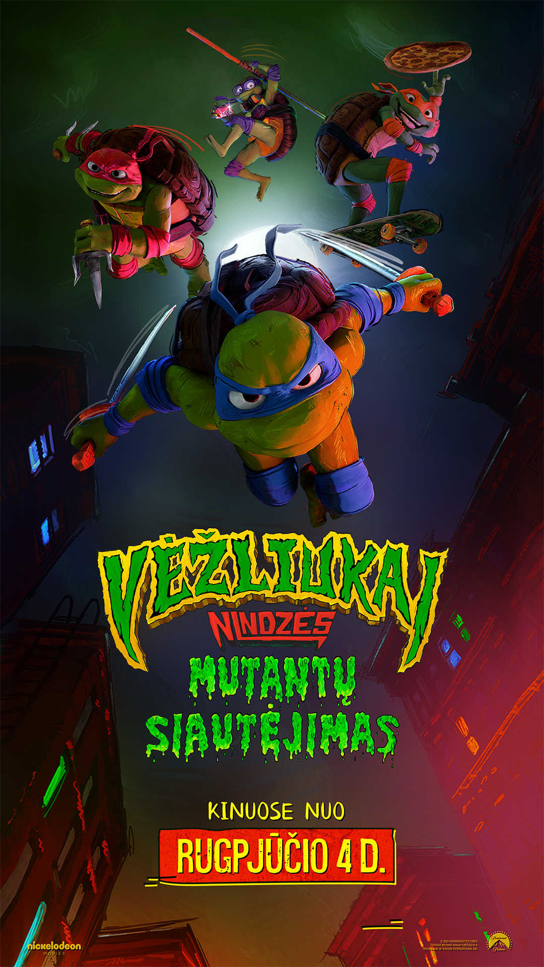 Vėžliukai nindzės: mutantų siautėjimas (Teenage Mutant Ninja Turtles: Mutant Mayhem)