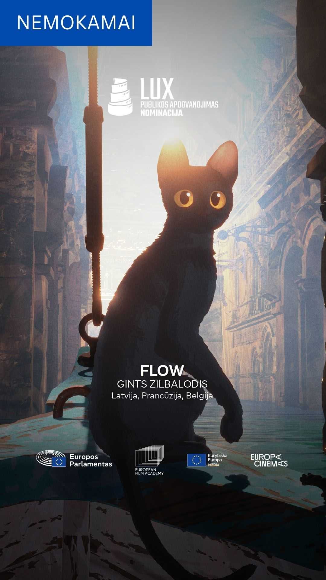 LUX Europos publikos kino apdovanojimas: Potvynis (Flow)