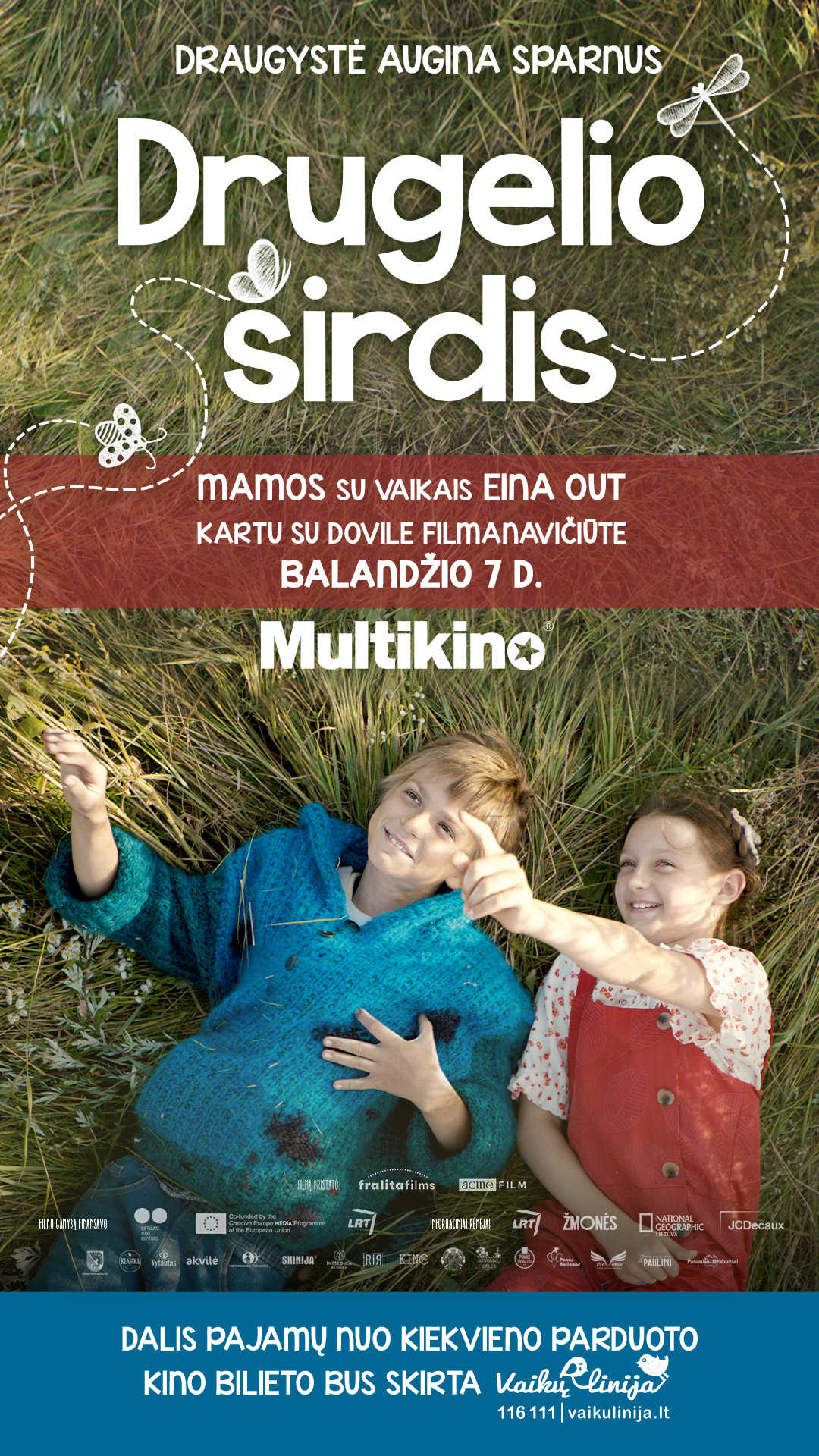 DRUGELIO ŠIRDIS - MAMOS su vaikais EINA OUT (A BUTTERFLY'S HEART)