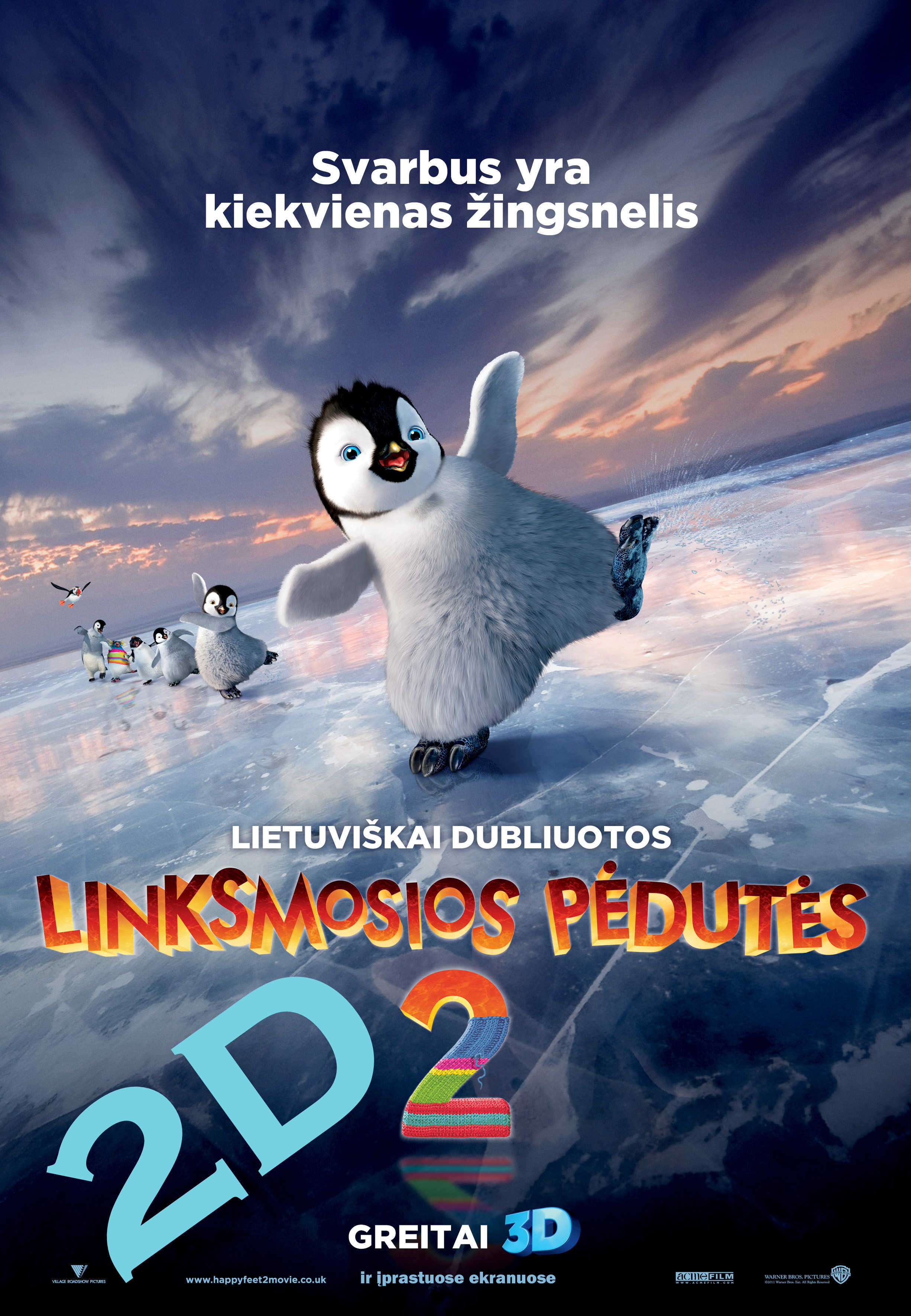 Linksmosios pėdutės 2 2D