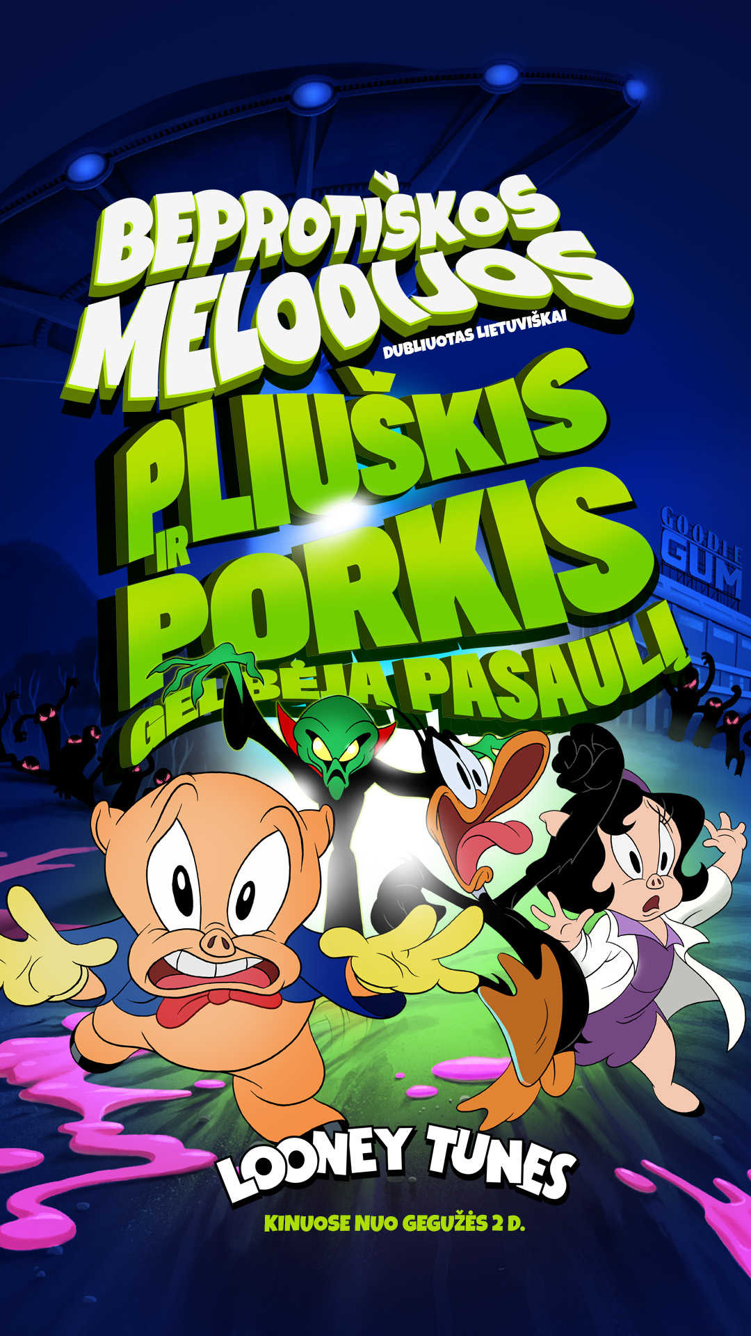 BEPROTIŠKOS MELODIJOS. PLIUŠKIS IR PORKIS GELBĖJA PASAULĮ (The Day the Earth Blew Up: A Looney Tunes Movie)