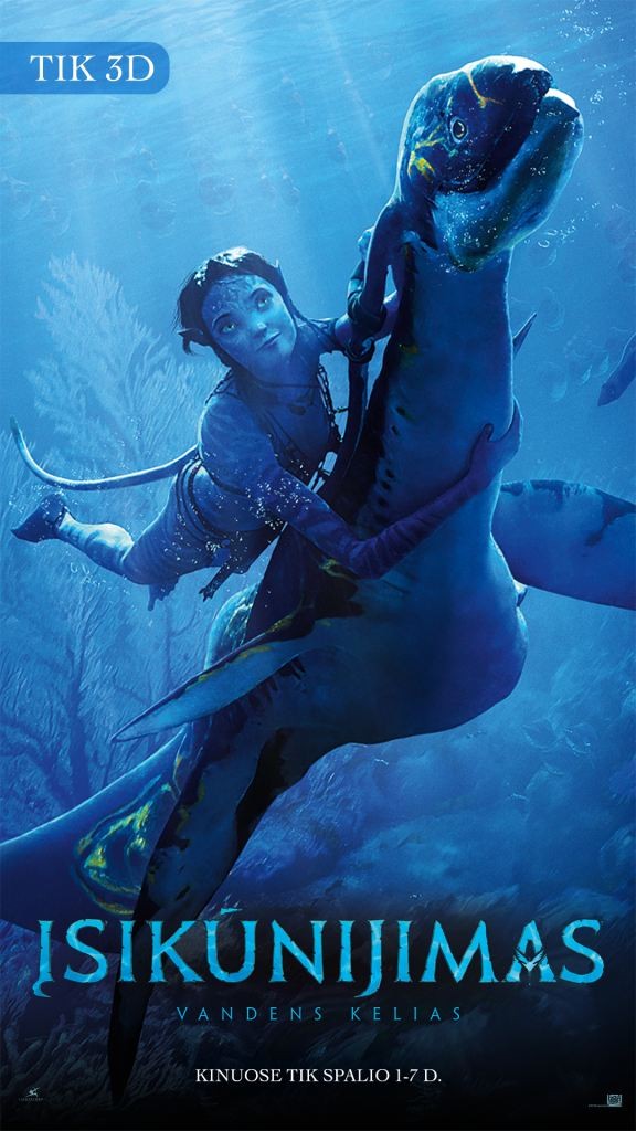 3D Įsikūnijimas: vandens kelias, 2022 (Avatar: The Way Of Water)