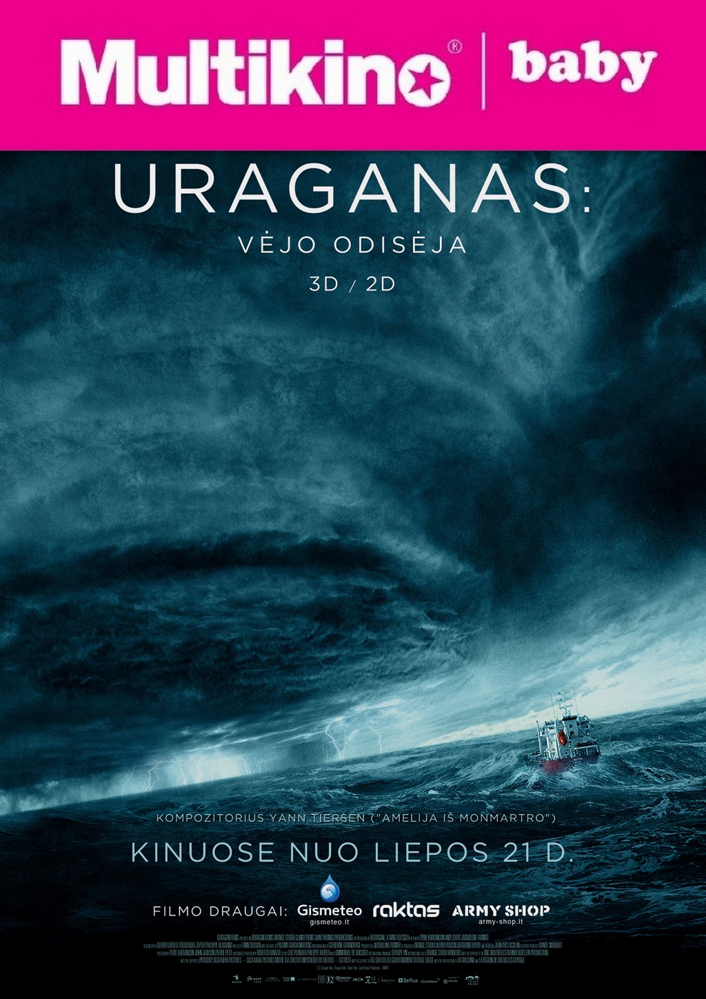 MultiBabyKino: Uraganas: Vėjo odisėja (Ouragan, l‘odyssee d‘un vent)