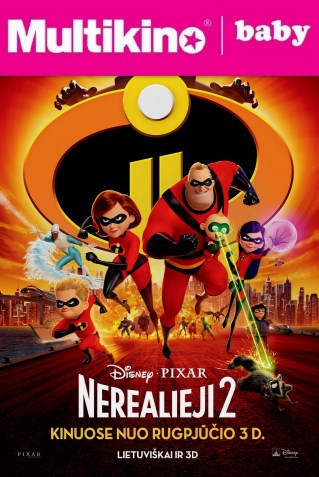 MultiBabyKino: Nerealieji 2 (Incredibles 2)