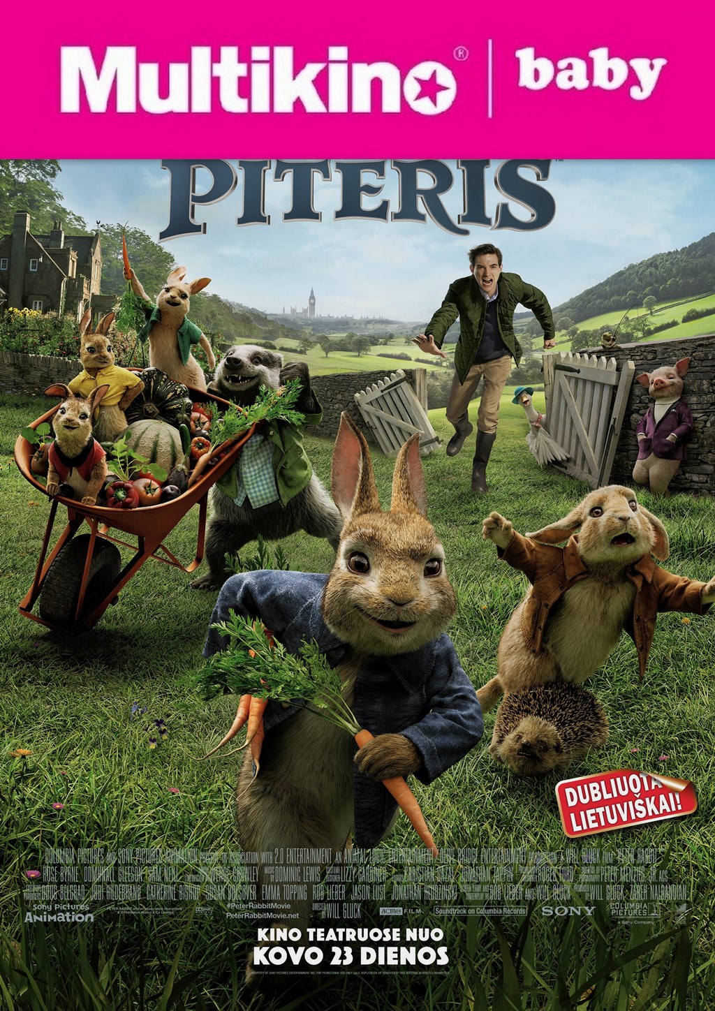 MultiBabyKino : Triušis piteris (Peter Rabbit)