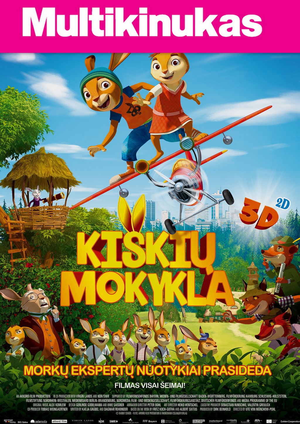 Multikinukas: Kiškių mokykla (Rabbit School)