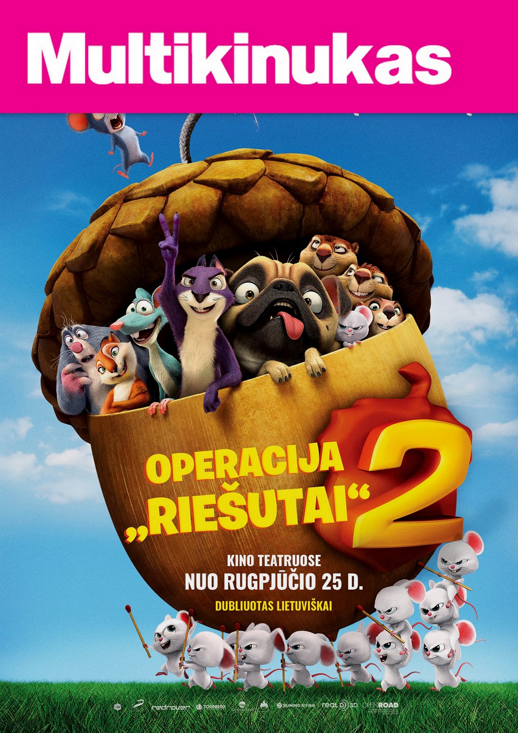 Multikinukas: Operacija Riešutai 2 (Nut Job 2: The Nutty by Nature)