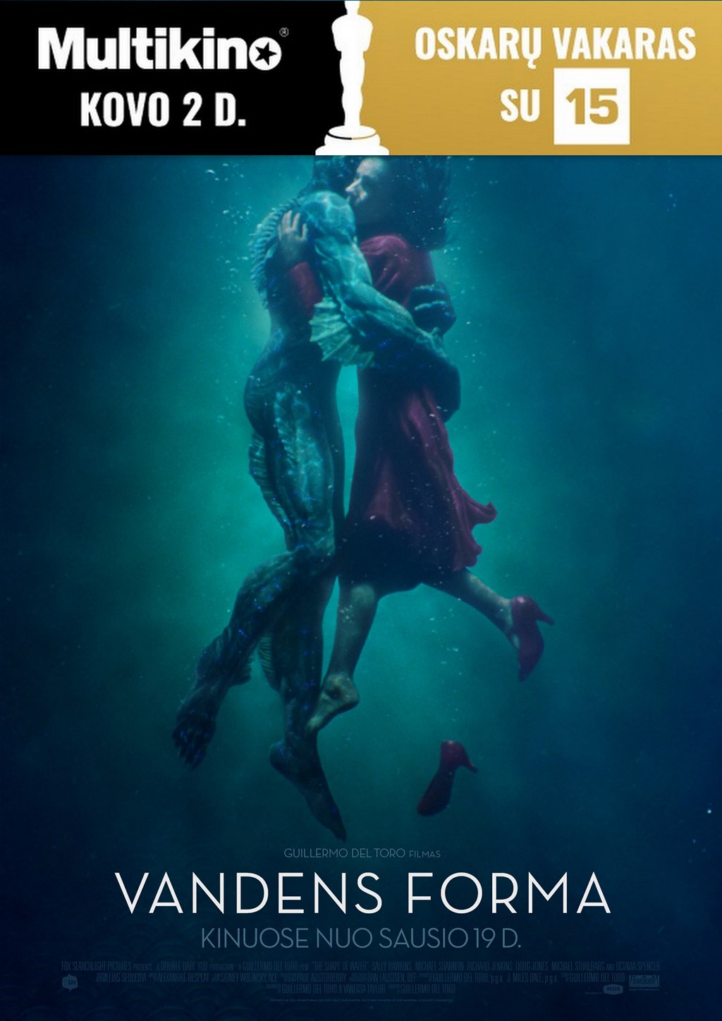 Oskarų vakaras : Vandens forma (The Shape of Water)