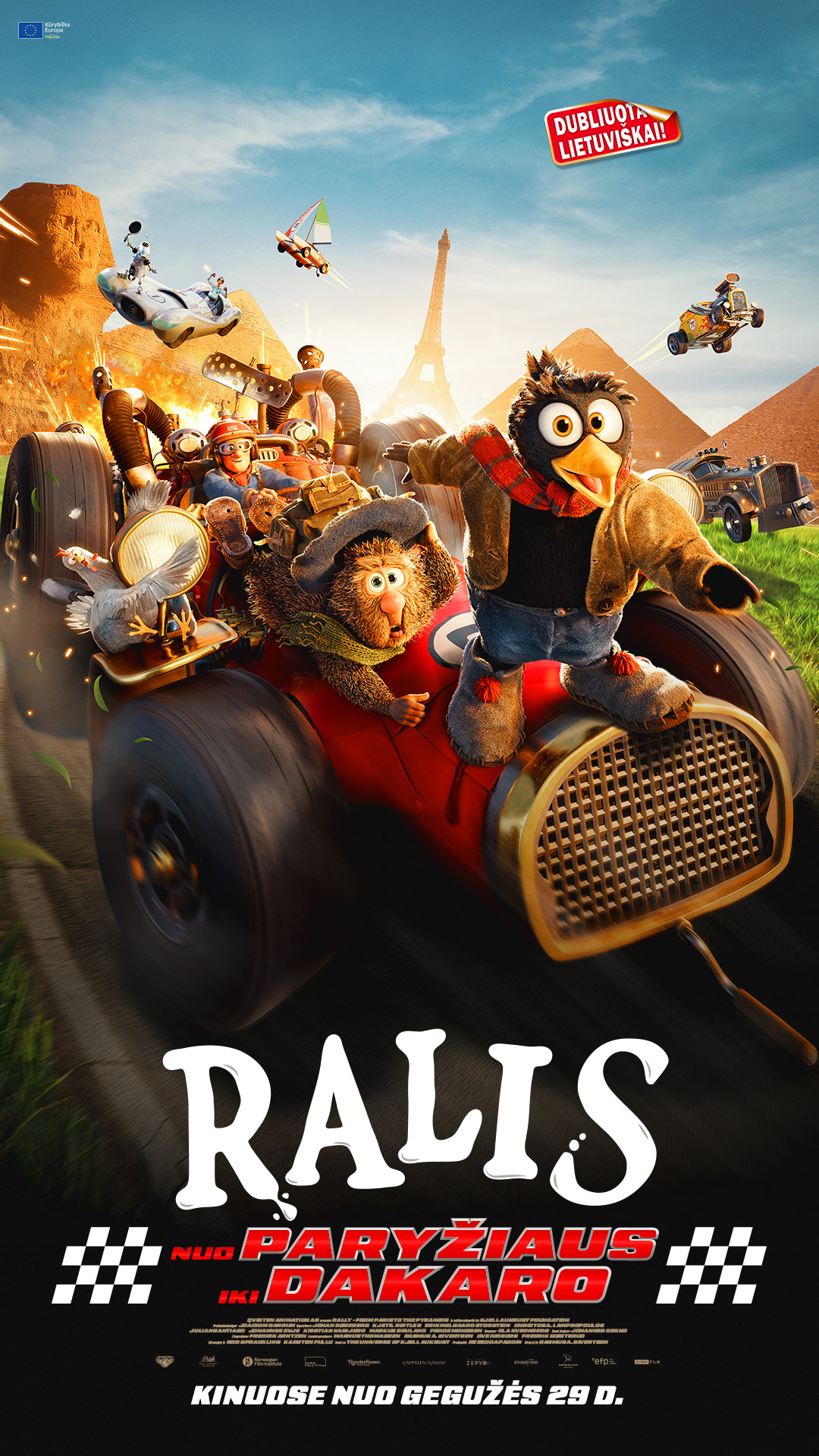 RALIS: NUO PARYŽIAUS IKI DAKARO (Rally from Paris to the Pyramids)