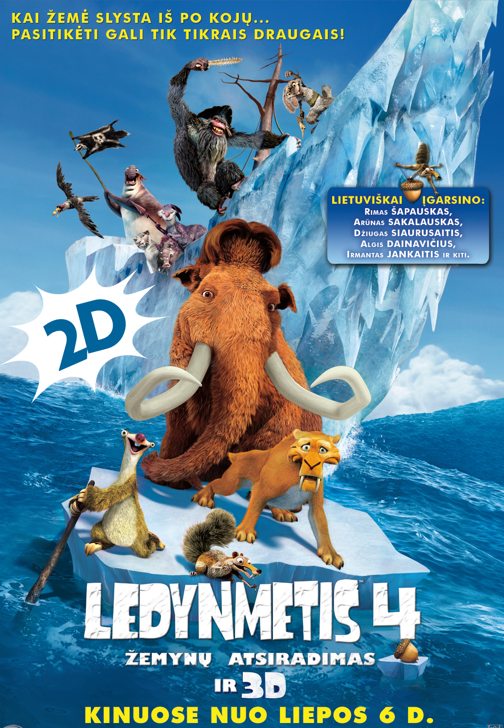 Ledynmetis 4: žemynų atsiradimas 2D